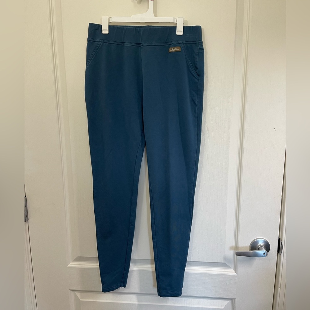 Matilda Jane Women's Blue Pant Size Small Elastic Waistband Side Pockets sku362